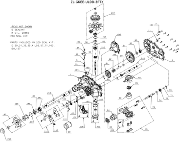 Transmission (Rh) Diagram and Parts List for ZTX4-60KH (47ASAAA8010)(2022) Cub Cadet Lawn Tractor